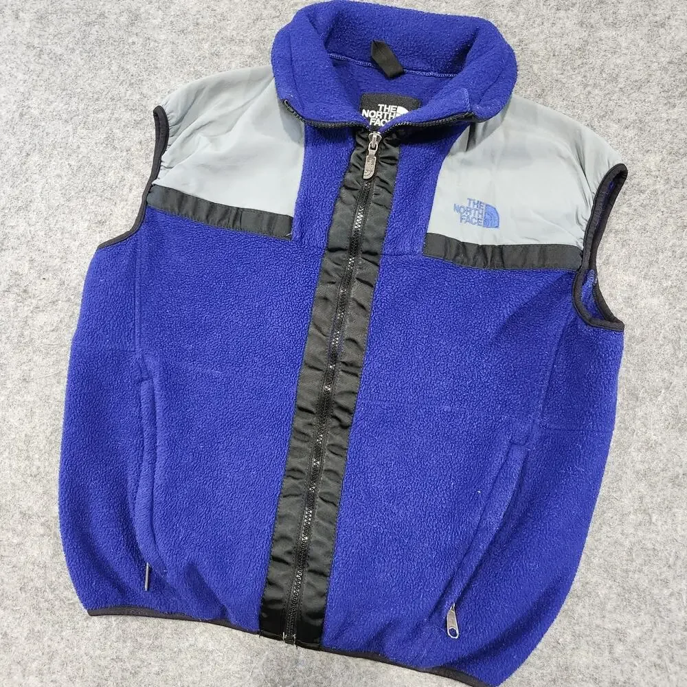 VTG 90s The North Face TNF Mens S Small Fleece‎ Full Zip Vest Jacket USA Made